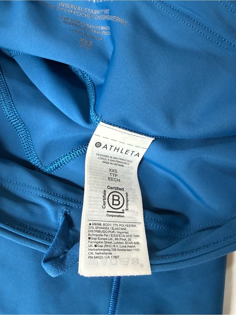 Blue Athleta Interval Stash 7" Short - Picture 9 of 10